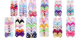 Jojo Siwa Pack of Hair Bows 6 Pieces, New - Picture 1 of 21