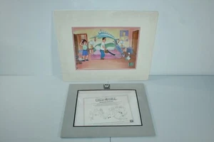 King Of The Hill Produzione Animazione Originale Cel Art Hank & Peggy Con COA - Foto 1 di 8