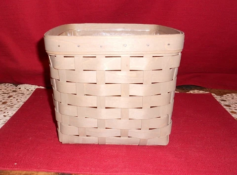 Longaberger  2022 SQUARE PALE GRAY ORGANIZING BSKT & PROT!   NEW!    BUY IT NOW! Cover
