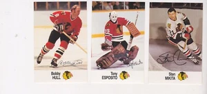 Low Start Bid THREE MINT 89-90 ESSO HOCKEY HULL/ESPOSITO/MIKITA Hall of Famers - Picture 1 of 2