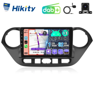DAB+ 9" CarPlay Android15 Autoradio für Hyundai i10 II BA IA GPS Navi RDS Kamera - Bild 1 von 4