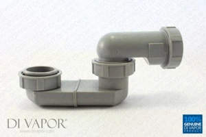 Di Vapor (R) Tubo Rifiuti Doccia 40mm Basso Profilo con Trappola Antiodore In Linea - Foto 1 di 2