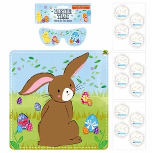 STICK THE TAIL ON THE BUNNY 14 STÜCK Kinder Spiel Aktivität Eiersuche Party Pin🐰🥕 - Bild 1 von 8