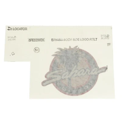 Jeep Wrangler Sahara 1999-2002 calcomanía pegatina emblema insignia nuevo Mopar genuino Foto 1 de 3