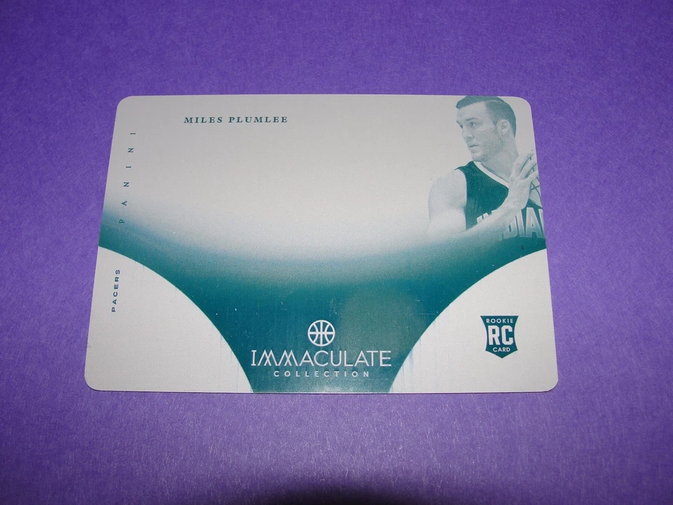 2012-13 Panini Immaculate MILES PLUMLEE #35 Cyan Printing Plate RC #1/1 DUKE  - Image 1 of 2