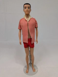 Vintage Brunette Ken Doll Straight Leg Outfit w/Sandals Mattel Japan 1963 - Picture 1 of 9