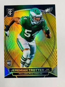 2024 TOTALLY CERTIFIED JEREMIAH TROTTER GOLD /10 ROOKIE #140 EAGLES - Picture 1 of 2