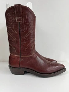 Stewart Boot Co 1977 Tucson Arizona Hecho a Mano Cuero Marrón Medio Pantorrilla Talla 10.5 - Imagen 1 de 5