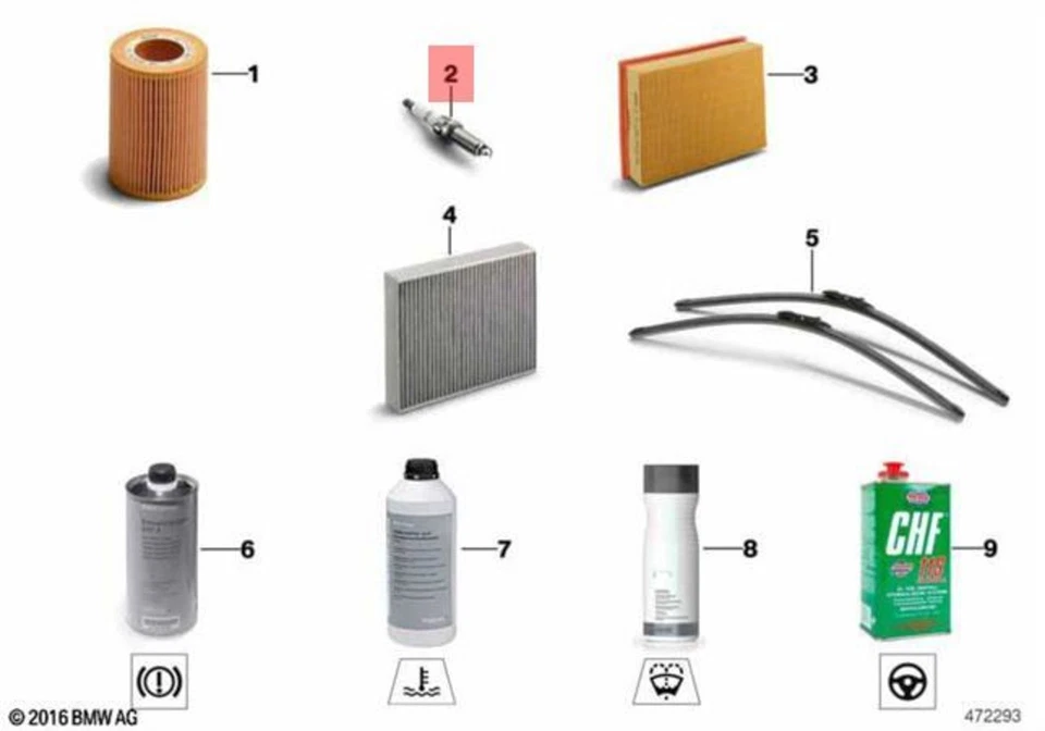 Vela de ignição de alta potência genuína BMW E60N E61N E71 E82 E88 ZGR6STE2 1 peça fabricante de equipamento original - Imagem 1 de 1