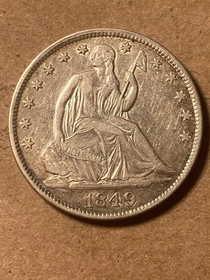 1849 P Seated Liberty Half Dollar - As Shown! (#1479) - Image 1 of 4