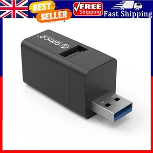 Hub USB 3.0 USB 2.0 HUB Adaptador 5Gbps 3 Puertos USB Divisor (Aleación de Aluminio Negro) - Imagen 1 de 9