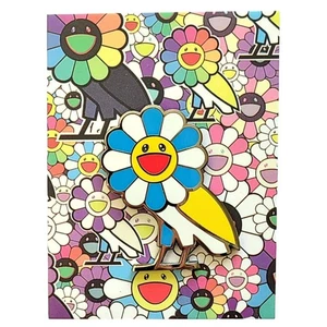 ⚡RAR⚡ TAKASHI MURAKAMI x OVO gelb/blau OVO Murakami Pin *NEU* - Bild 1 von 4