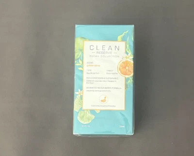 Clean Reserve H2Eau Golden Citrus Eau de Parfum 3.4 fl. oz./100 ml nuevo sellado Foto 1 de 2