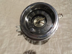 OEM 1949-1951 Buick Automobile Clock by New Haven Clock and Watch Co. WORKS RUNS - Picture 1 of 8