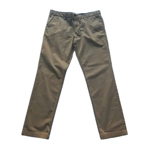 Timberland Chino Trousers Men W35 L31 Straight Stretch Regular Camel Slim Fit - Picture 1 of 9