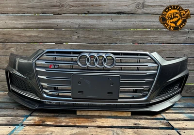 2018-2019 AUDI A5 S5 FRONT BUMPER W/ GRILLES & PARK SENSORS (GRAY) OEM S-LINE! - Image 1 of 4
