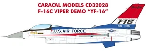 Caracal Models 1/32 decal CD32028 - Demo F-16C for Tamiya kit - Picture 1 of 2