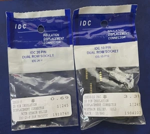 2 Packages of IDC Connectors - 1ea 20 Pin and 10ea 10 Pin - Picture 1 of 2