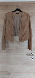 Lederjacke, Ziegenleder, Esprit, Bikerstil, S, 36/38 - Bild 1 von 7