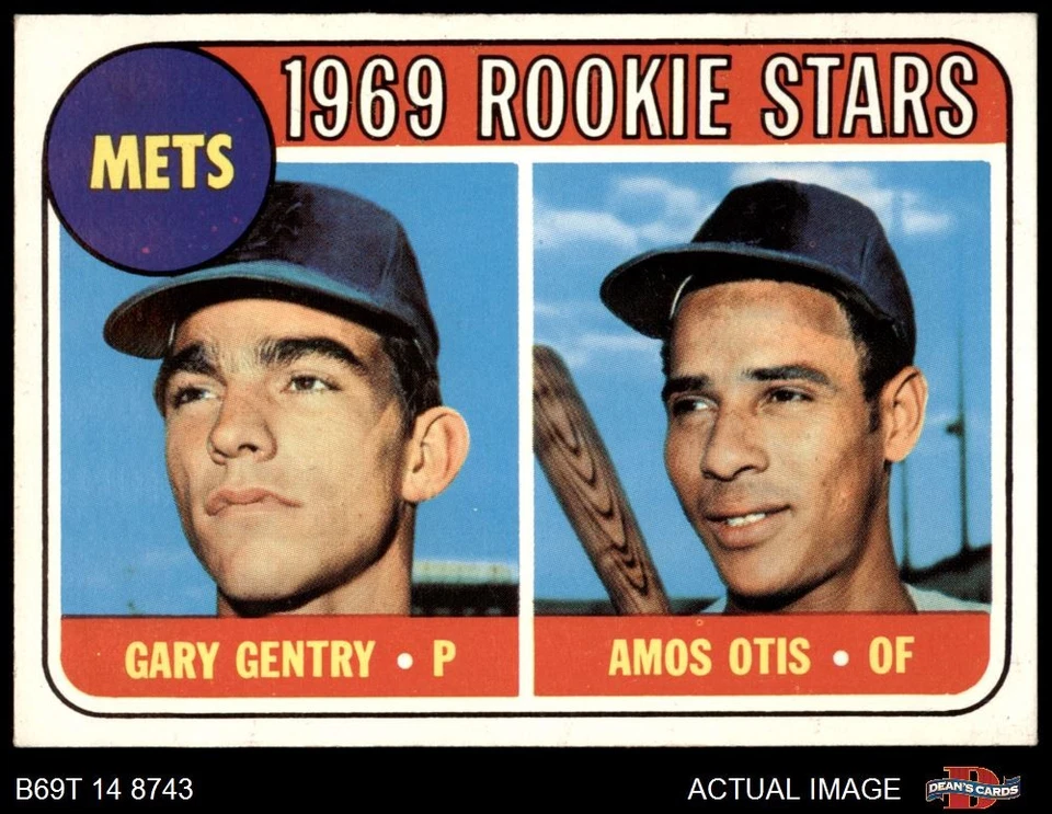 1969 Topps #31 Amos Otis / Gary Gentry Mets RCs RC 6.5 - EX/MT+ - Image 1 of 1