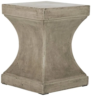 Curby Dark Gray Concrete Indoor-Outdoor Accent Table - Image 1 of 3