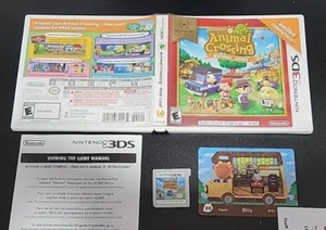 3DS Nintendo Selects Animal Crossing New Leaf CIB with Billy AMIBO CARD - Picture 1 of 4