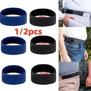 1/2X Keine Schnalle Elastische Gürtel Passt Gürtelschlaufen Schnalle frei Taille - Bild 1 von 19