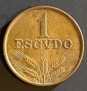 1973 Portugal 1 Escudo Coin - Picture 1 of 3