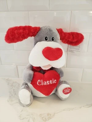 NEW Sound-N-Light ANIMATRONICS Flapping Ears Singing Dog Sings "Classic" - Image 1 of 4