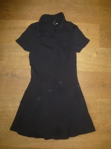 H&M DIVIDED Kleid Minikleid Shirtkleid gerippt stretch gr M 170 Cosplay EMO - Bild 1 von 9