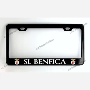 SL BENFICA Black License Plate Frame, Custom Made of Powder Coated Metal - Bild 1 von 1