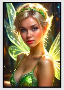 TINKER BELL FAIRY * Custom ACEO * Fun Novelty * MAGICAL FAIRIES * Art Card * ATC - Picture 1 of 2