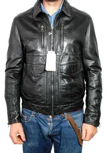 MAURO GRIFONI jacket 100% lambskin padding 100% viscose size 50 - Picture 1 of 4