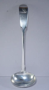 1840 Edinburgh Scotland Sterling Silver Gravy/Sauce Ladle, Gorgeous EAGLE Design - Picture 1 of 10