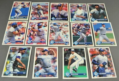 1993 Donruss MLB Toronto Blue Jays Baseball Trading Cards - Your Choice - Image 1 of 2