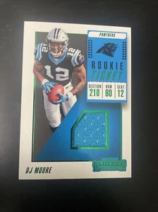 DJ MOORE 2018 Panini Contenders Rookie Ticket Swatches #RTS-7 Rookie RC NM+ - Picture 1 of 4