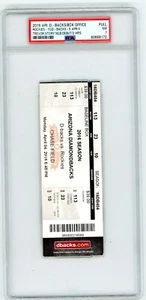 2016 BASEBALL FULL TICKET ARIZONA VS COLORADO TREVOR STORY MLB DEBUT 2 HR PSA ! - Picture 1 of 2