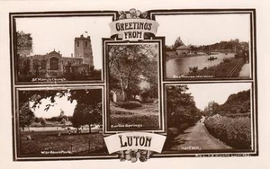Luton Multi View (A) Hart Hill sin usar RP antiguo pc A E Nicholls - Imagen 1 de 1