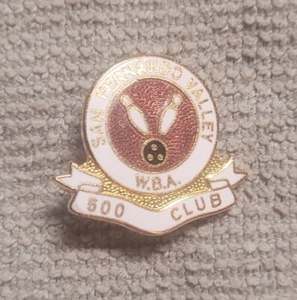 San Fernando Valley WBA 500 Club Pin Bowling Free Shipping - Picture 1 of 2