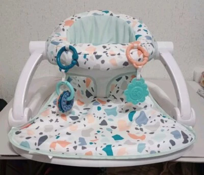 Fisher-Price坐着地板婴儿座椅图案太平洋卵石椅 — 第 1/4 张图片