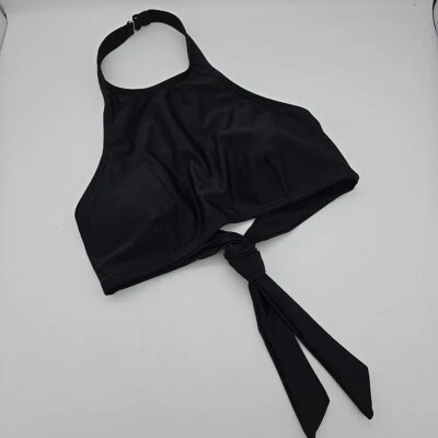 EXPRESS SWIM Negro Halter BIKINI TOP Talla Mediana Foto 1 de 4