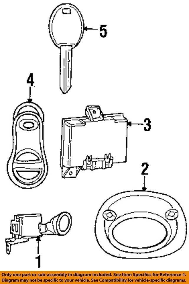 Sistema de alarma eléctrica-sensor CHRYSLER OEM 2005 PT Cruiser 5293090AA Foto 1 de 1