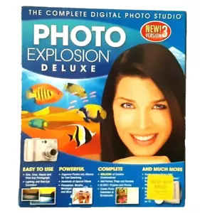 Nova Photo Explosion Deluxe Vers 3 Complete Digital Photo Studio 4 Disk & Manual - Picture 1 of 12