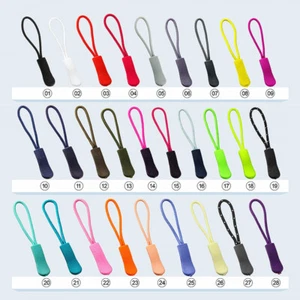 10×Zipper Pull Puller End Fit Rope Tag Fixer Zip Cord Replacement Clip Backpack - Picture 1 of 40