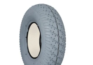 Mobility Scooter Puncture Proof Tyres - Solid Grey Pair/Full Set - 280/250 - 4  - Picture 1 of 1