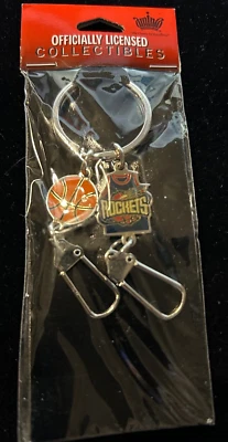 NEW Houston Rockets Key Ring Chain  Basketball & Team "Charms" + Auxiliary Clips - Image 1 of 3