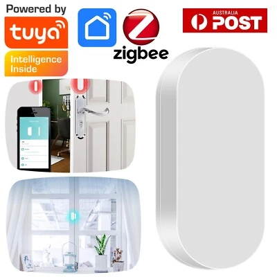 Wireless Door Window Magnetic Sensor Home Security Alarm System Tuya Zigbee App - Image 1 of 4
