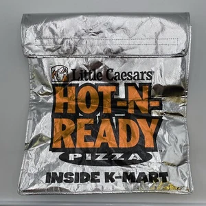 LIttle Caesars HOT-N-READY Pizza K-Mart Silver Foil Delivery Bag 19x17x4.5" - Picture 1 of 7