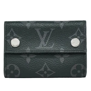 Cartera compacta Louis Vuitton Discovery M67630 monograma eclipse lona negra - Imagen 1 de 10