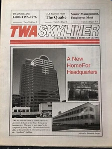 TWA Skyliner Employee Newsletter February 25, 1994 - Airline - Picture 1 of 2